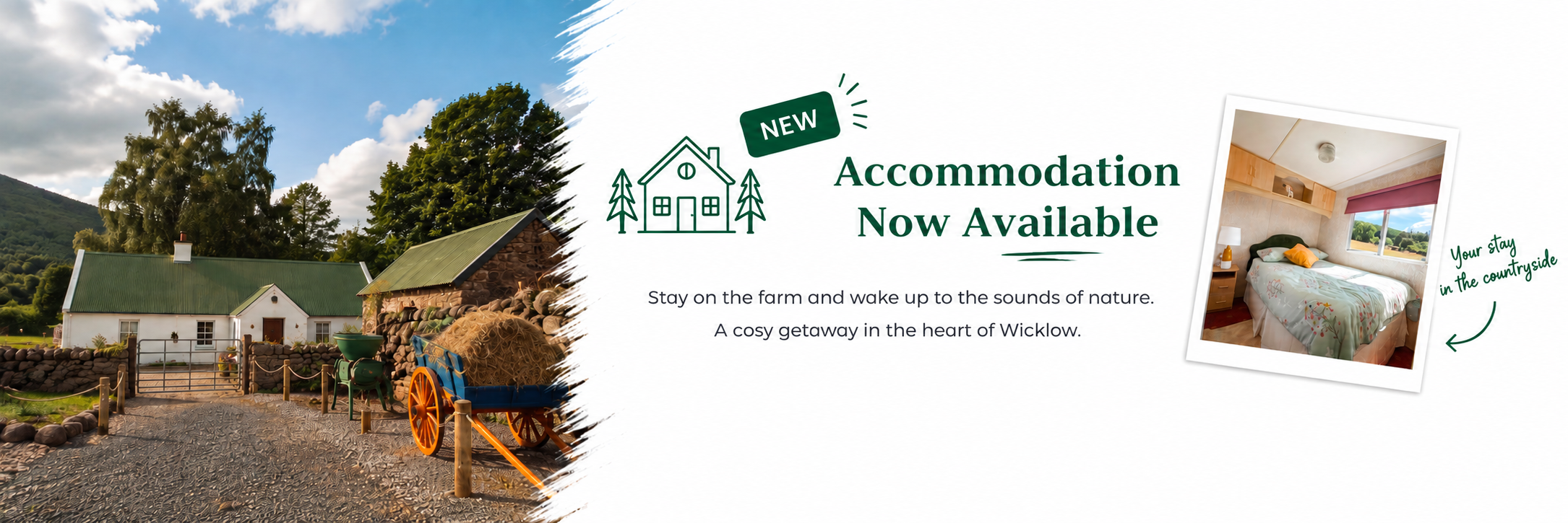 Accommodation now available at Cullen's Sheep Farm
