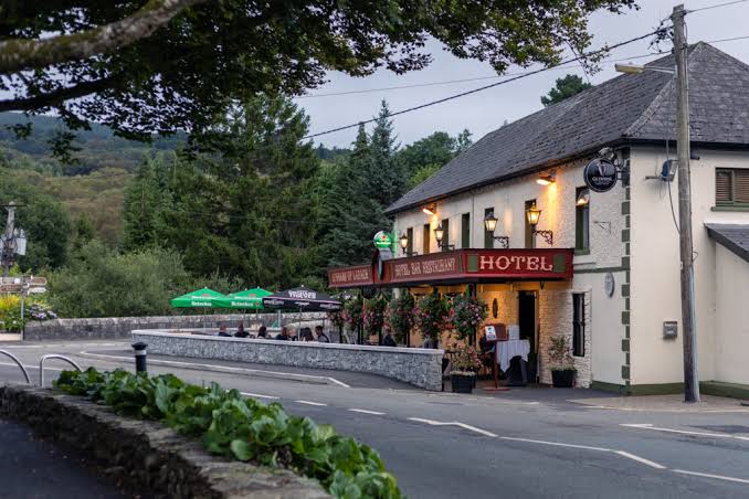 Laragh village near Glendalough in County Wicklow